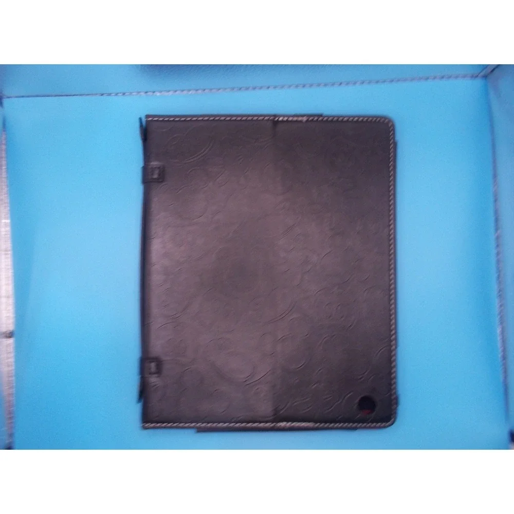 Disney Mickey Mouse Embossed Tablet Folio Case Black Red Hand Strap Protective